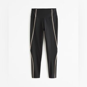 A&F YPB sculptLUX 7/8-Length Legging in Onyx Size Large